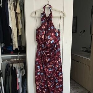 Vici Red Halter Sundress Backless Cocktail